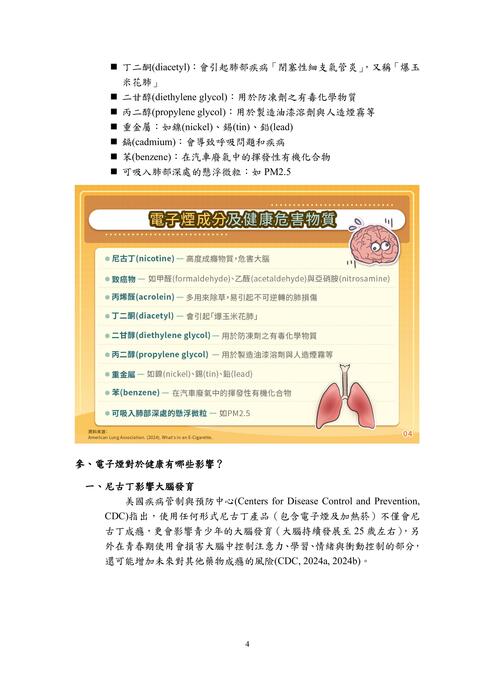 教育部編製「你知道嗎？電子煙及加熱菸的真相絢麗包裝下的迷幻陷阱」懶人包圖片