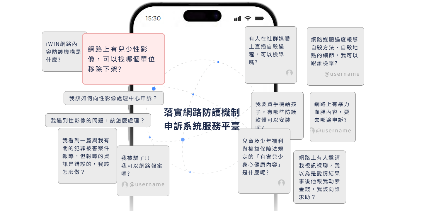 落實網路防護機制申訴系統服務平臺